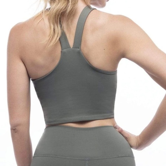 NWT Lezat eco-active, sustainable, activewear, workout set, olive green, Size S - Picture 3 of 16